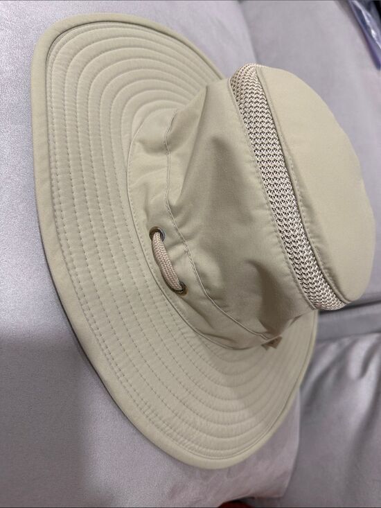 The Airflo Tilley Hat Size 7 1/8 Cream Beige Wide Brim LTM6 Outdoor Vented main image 5